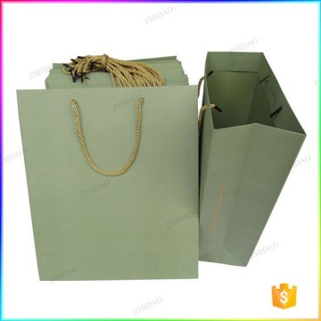 Personalized environmentally recycled bespoke paper bag