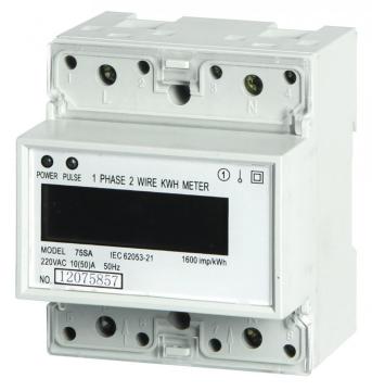 Din Rail Mount Single Phase Electronic kilowatt hour Meter