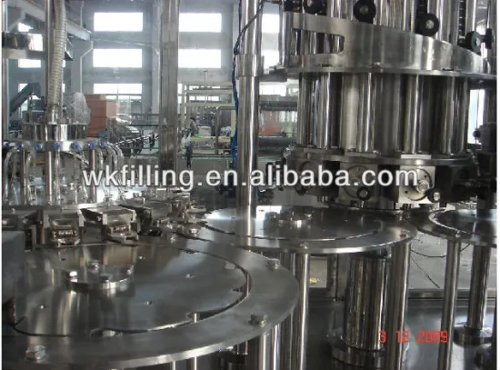 orange juice bottling filling production machine