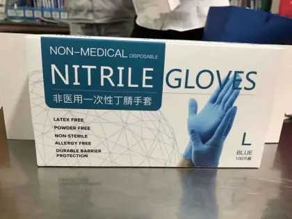 medical nitrile exam gloves