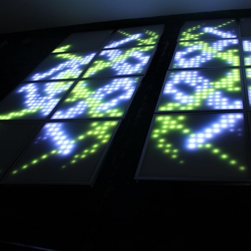 Uphahla lokuhlobisa i-DMX RGB LED Matrix Panel Lighting