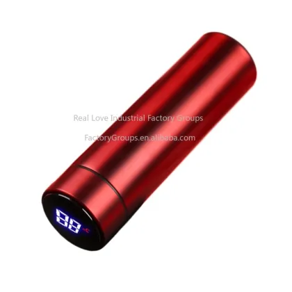 Stylish Smart Thermos Cup - Portable Temperature Display Water Bottle