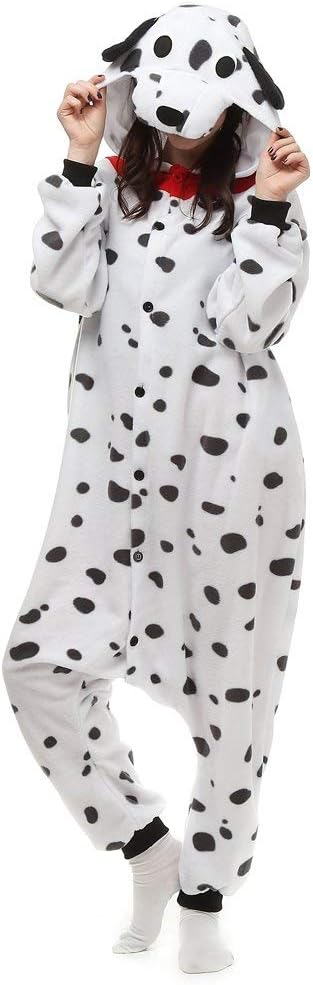 Unisex Dalmatian Onesie Animal Cosplay Costume