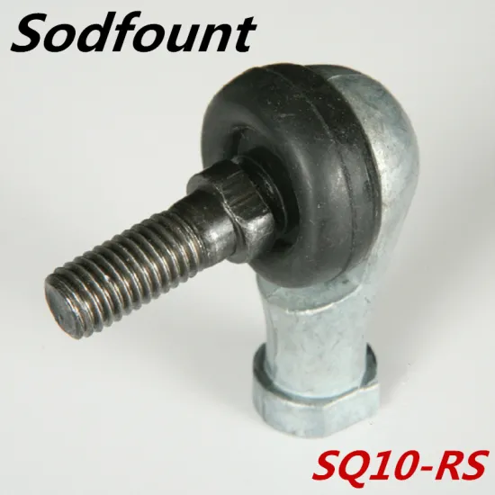 1PC SQ10 M10 Bore 90 Degrees Connector Ball Joint Rod End Bearing 10mm Male Steel