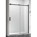 square rail black sliding door