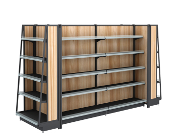Top Quality Steel Wooden Supermarket Shelf