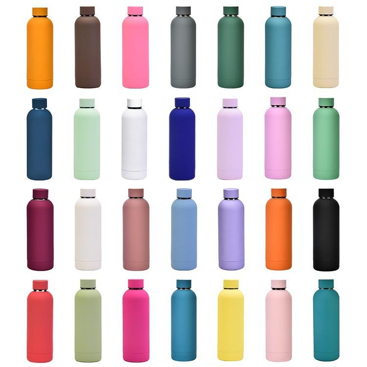 insulated small mouth bottle colored