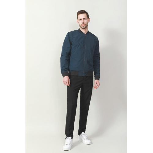 Zip en coton pour hommes à travers le brise-vent