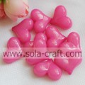 Großhandel Jelly Heart Chunky Opaque Acryl glatte Perlen