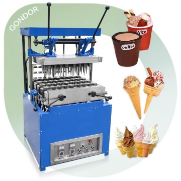 Baker automatique: machine à fabrication de glaces commerciales de crème glacée, de gaufre et de beignet