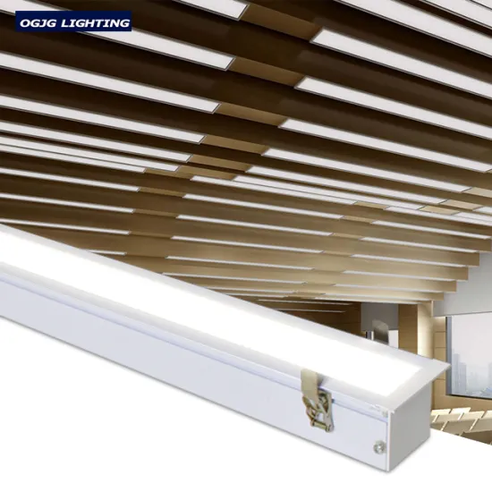 40w-80w Office Ceiling Recessed Linear LED Lighting