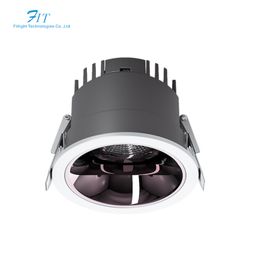 Surface-Mounted Antiglare Trimless LED Downlight with LED Driver for Hotels