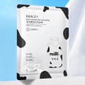 Immagini idratante e levigatura della maschera del latte