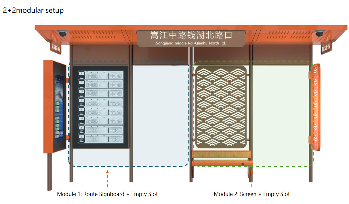 Prefabricated Bus Shelter