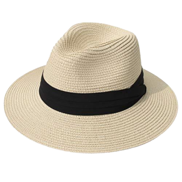 Hot Sale Natural Straw Panama Fedora Hat for Summer