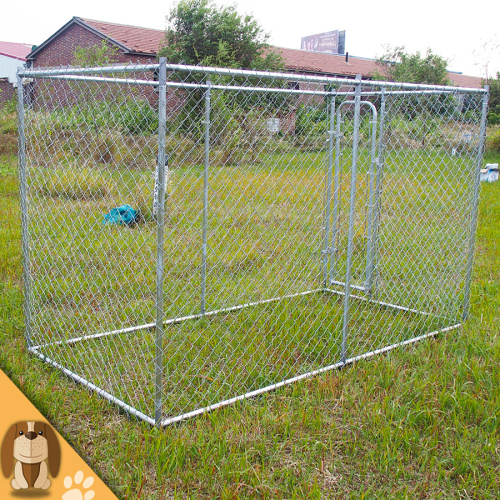 Galvanized Outdoor Large Chain Link Dog Kennel