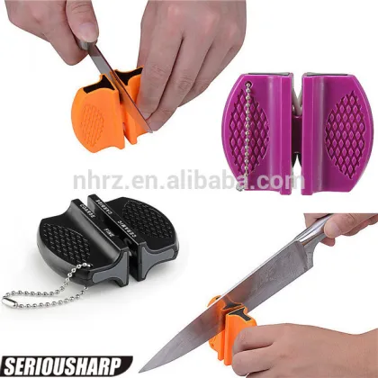 2-Step Pocket Knife Sharpener with Key Chain