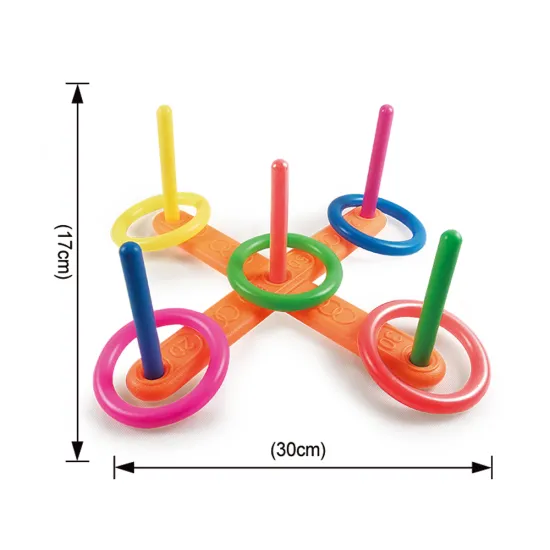 Colorful Plastic Ring Toss Game: Perfect Entertainment for Beach Parties, Gardens, and Kids