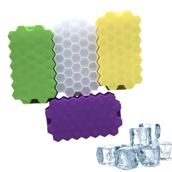 Honey Comb Ice Cubes Frozen Mini Cube Silicone Tray Party Bar Cold Drink Ice Mold