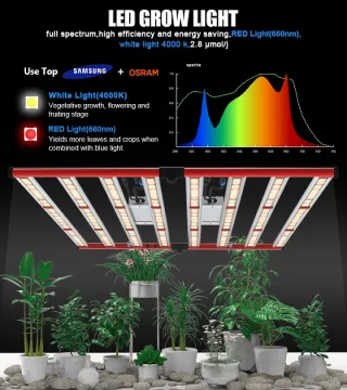 800w Samsung LM301h Grow Light Bar