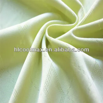 50%coolmax 50%polyester jacquard knitted mesh fabric for T-shirt