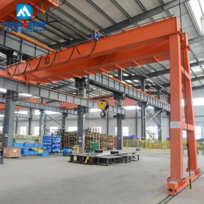 10ton BMG Double Girder Semi-Gantry Crane
