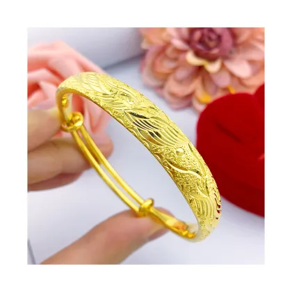 Dragon Phoenix Gold Plated Bracelet: Wholesale Supply, Wedding & Party Gift