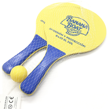 Custom Logo Promotional Wooden/MDF Beach Rackets Meeting Sedex Audit & CE Standards