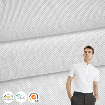 High Quality Wholesale TC Polyester Cotton Pique Mesh Fabric for Polo T-shirts