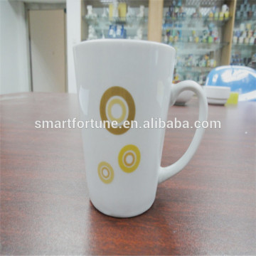 Large ceramic coffee mugs,White Ceramic Mug Decal Printing Coffee Mug Embossed Mug