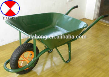 65L metal wheelbarrow WB6400,orange color.wheel size 400-8