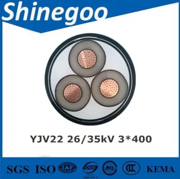 XLPE insulated PE sheathed power cable 3.6/6kV-26/35kV