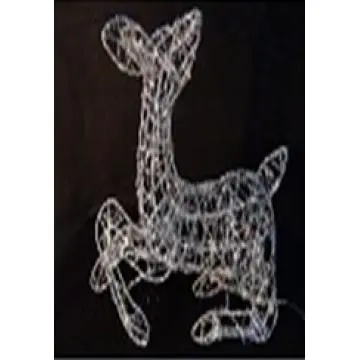 3D wire wrap sitting deer