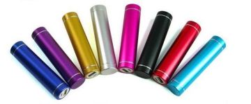 Colorful 18650 Li-ion Usb Rechargeable Battery Pack / Led Power Bank 2600mah