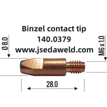 نوع binzel 140.0379 الاتصال tip e-cu