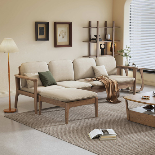Set Sofa Fabrik Kayu Pejal Gaya Cina Baharu