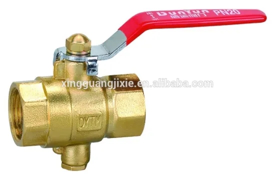 Brass Ball Valve price/ Lever Handle / For temprature Detector