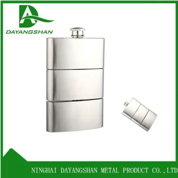 Stainless Steel Hip Flask Ningbo Direct Factory Separable 9oz 270ml Wine Flask
