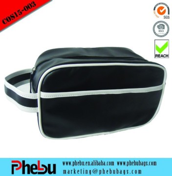 Classical black beauty cosmetic case with handle(COS15-003)