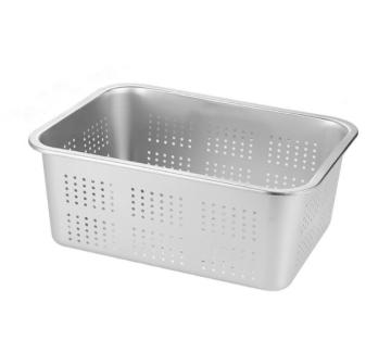 High-Capacity Stainless Steel Kitchen Sink Strainer Basin for Fruit and Rice Washing