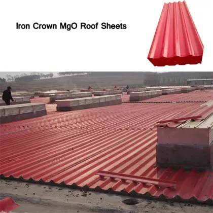Iron Crown Cold-resistant PET Membrane MgO Roofing Sheets