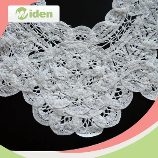 Handmade Borders Lace High Neck Collar Handcut Lace for Apparel