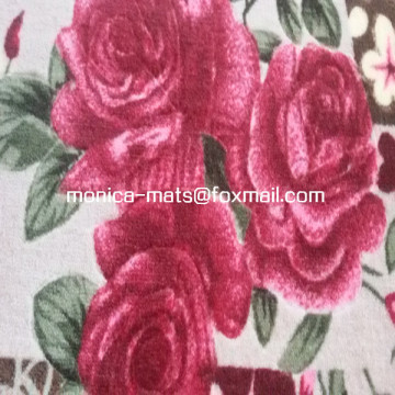 Luxury Roses Pattern Soft Massage Eco Trp Backing Flower Mat