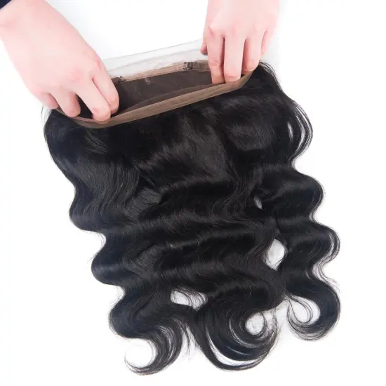 Aliexpress Virgin Brazilian Hair 360 Lace Frontal Body Wave Human Hair 360 Lace Frontal