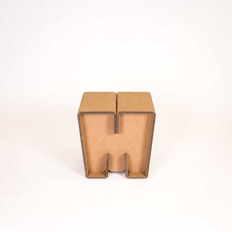 cardboard folding stool
