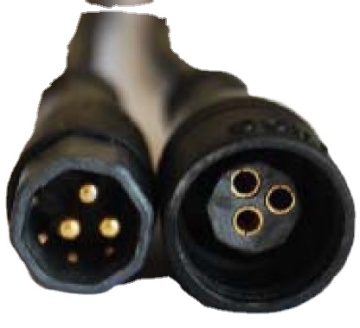 EMC/CE/ROHS Approved 3-Core Water-Proof Connector Cable for Non-Hall Effect Motors