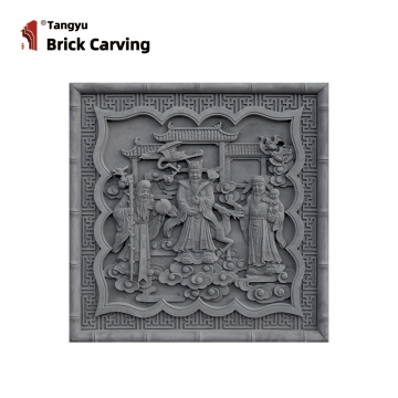 Brick Kuveza Fu Lu Luu Shou Statue