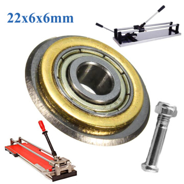 22*6*6mm Rotary Bearing Wheel Replacement For Cutting Machine Tile Ceramic Cutter Spare Accessories Tungsten Carbide