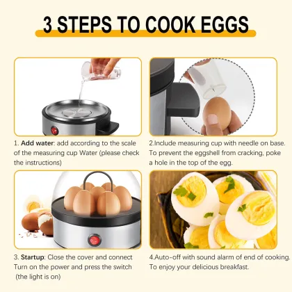 Electric Eggs Boiler: Multifunctional Mini Eggs Cooker for Breakfast and Kitchen Use
