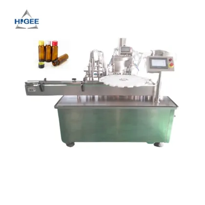 Higee Pesticide Chemicals Liquid Filling and Capping Machine for Small Plastic Bottles